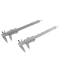 Digital Oil Level Caliper set in silver, showing dual scale for precise measurements, ergonomic carbon steel design.