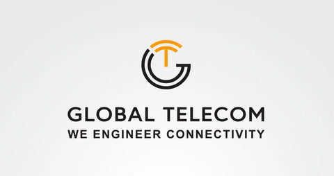 Global Telecom logo with text 'We Engineer Connectivity' on a white background
