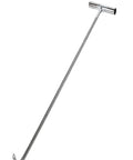 No Sweat Heavy Duty Stainless Steel T Hook Lifter For Manhole Covers Drain Grates Storm Sewers Rolling Shutters Built Tough Utility Access Tool Wrench 34 Inches Long, showcasing the silver 34-inch stainless steel shaft.