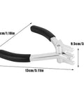 Archery D Loop Pliers For Compound Bow D Ring Install Tool Aluminum anti rust durable gear with size dimensions shown