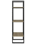 Space Saving 3 Tier Book Cabinet Made From Engineered Wood, Slim 15.7 By 11.8 By 41.3 Inches Bookcase With Three Shelves For Books, Magazines, And Decor