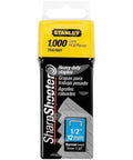 Pro Grade Half Inch Leg Staples For Staple Guns Bulk Pack One Thousand Count, heavy duty stainless steel fasteners.