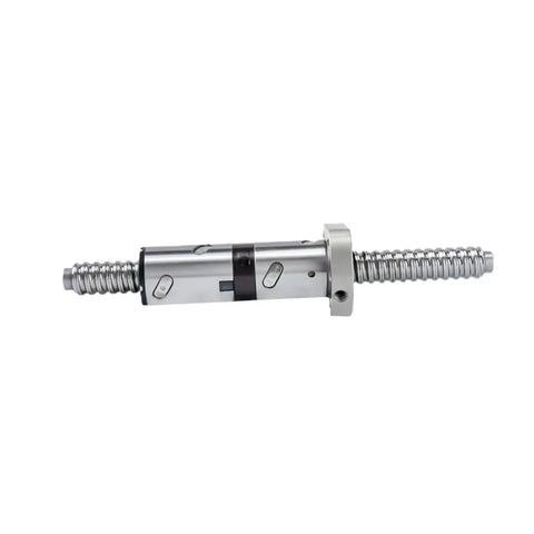 High Performance Double Nut C5 Machined Ball Screw Kit With Cold Rolled RM2505 Precision Ballscrew 2500 Mm Range and DFU2505 Nut side view.