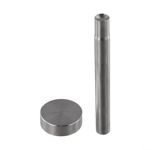 Steel base and punch from Dope Rivet Setting Kit For Leather Craft with Interchangeable Punches 6mm 8mm 10mm Double Cap Rivets DIY Tool
