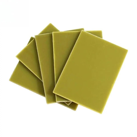 DIY Copper Clad Laminate PCB Pack Of 5 FR4 Single Sided Circuit Boards 5x7cm in stack showcasing laminate surface
