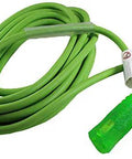 Heavy Duty 100 Ft Lighted Outdoor Extension Cord 12 Awg 15 Amp Sjow Rated Weather Resistant with glowing tip plug and reinforced ends.