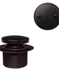 Heavy Duty 14 Inch Bathtub Waste And Overflow Assembly With Kick Style Drain Plug and Two Hole Faceplate Oil Rubbed Bronze