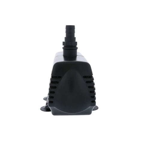 Front view of Fixed Flow Water Pump For Aquariums Ponds Fountains And Hydroponics 1083 GPH 89 Watt UL Listed Submersible Or Inline Install