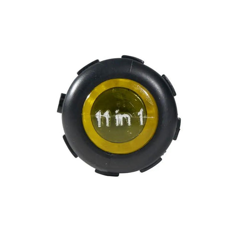 Top view of 11-In-1 Multi-Bit Screwdriver And Nut Driver For HVAC Pros with visible 11-in-1 marking on the cap
