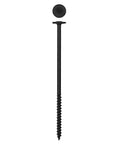 1/4 x 6 T Star Washer Head Black HCR Screws for PowerLag Contractor Pax, shown in full length with washer head detail
