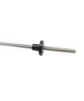 Straight Shot T5 Lead Screw With Nylon Nut For Linear Motion Systems Slick Operation 304 Stainless Steel Shaft image showing lead screw and nylon nut