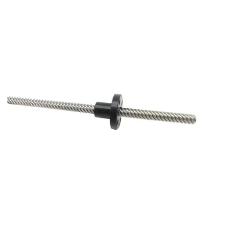 Straight Shot T5 Lead Screw With Nylon Nut For Linear Motion Systems Slick Operation 304 Stainless Steel Shaft image showing lead screw and nylon nut