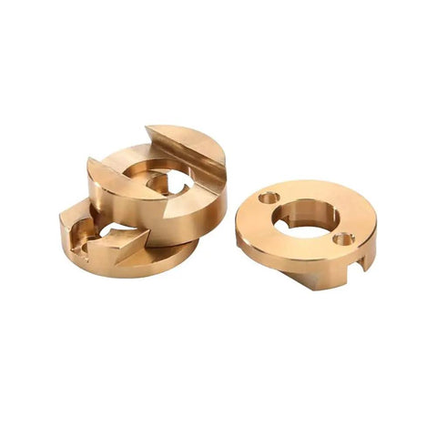 Two Pack Brass Couplers For 3D Printer Z Axis T8 Lead Screw Hotbed, Boss Level Precision Coupling Set To Minimize Play And Wobble
