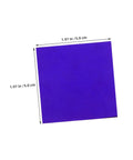 Must Have Set Of 2 Cobalt Glass Sheets 5x5cm For Chemistry Flame Color Reaction Tests, heat resistant blue glass plate