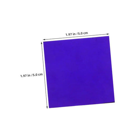 Must Have Set Of 2 Cobalt Glass Sheets 5x5cm For Chemistry Flame Color Reaction Tests, heat resistant blue glass plate