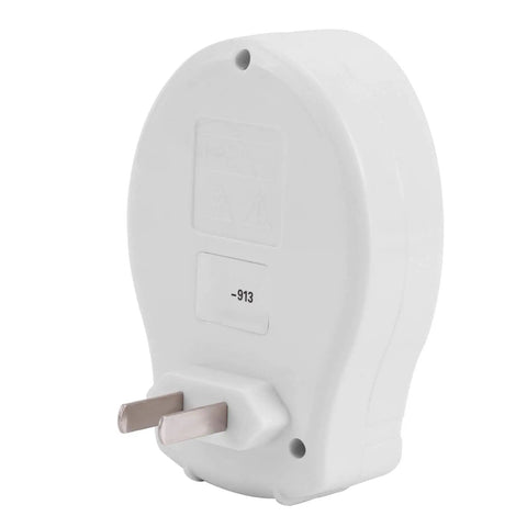 Slick Rechargeable Emergency Light Featuring Auto Trigger For Power Outages Us Plug heavy-duty wall plug adapter view from the back