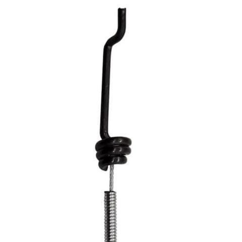 Beefed Up Heavy Duty Lawn Mower Cable Replacement for 30 Inch Grass Trimmer close-up of durable ABS hook and spring design
