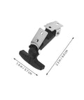 Three Pack Rubber T Handle Latch Kit For Vehicle Hood Tool Box Camper Trailer And Engineering Machines Easy Install All Weather Performance Quick Replacement Heavy Duty Rugged Design, side view with dimensions