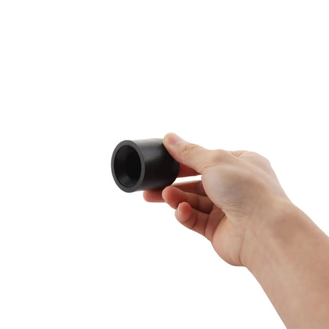 Hand holding Low Profile Trailer Door Holder Kit Rubber Door Stop Bumpers For RV Camper And Trailer Keep Doors From Slamming Hands Free Access