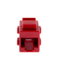 Red Cat6 RJ45 inline coupler keystone jack, female-to-female Ethernet adapter for wall plates