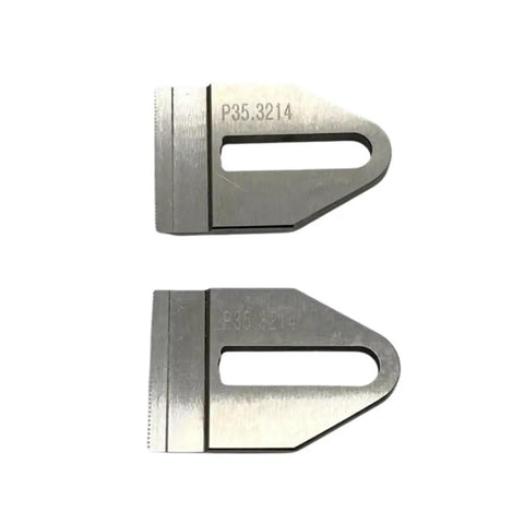 OEM Replacement Cutter Knife Blade P35.3214 For P321 P323 P325 P327 P328 P329 Battery Powered Strapping Tool, two steel blades