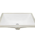 18 Inch Square White Porcelain Undermount Vanity Sink Ceramic Set Of Two For Modern Master Bath Upgrade With Durable Glaze And Easy Clean Rectangle Basin For Dual Vanity