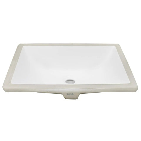 18 Inch Square White Porcelain Undermount Vanity Sink Ceramic Set Of Two For Modern Master Bath Upgrade With Durable Glaze And Easy Clean Rectangle Basin For Dual Vanity