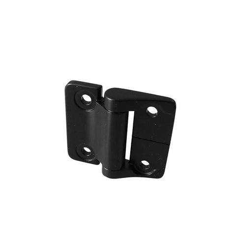 Zinc Alloy Constant Torque Position Control Hinge With Holes For E6 10 416 50 E6 2 Inch Leaf Height visible in black finish.
