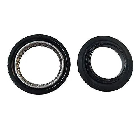 Heavy Duty 1-1/8 Inch Threadless Headset Top Cap 44Mm Headtube Tapered, Forged Steel Mountain Bike Cup With Star Nut showing sealed bearings.