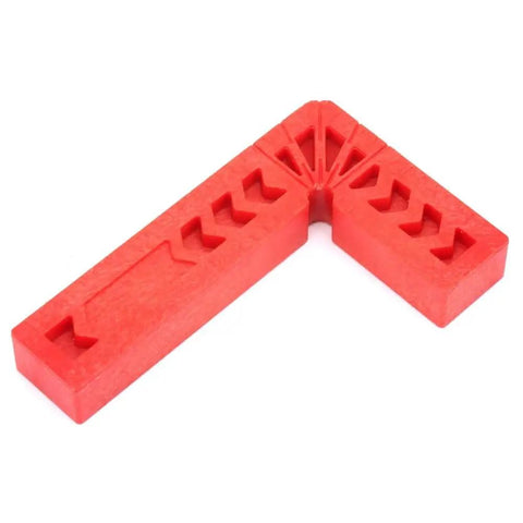 90 Degree Positioning Squares L Shaped ABS Right Angle Clamps 3.15 Inch Precision Locator For Woodworking Projects Like Picture Frames Cabinets And Box Gluing Pro Grade Handy Tool red ABS L-shaped corner clamp