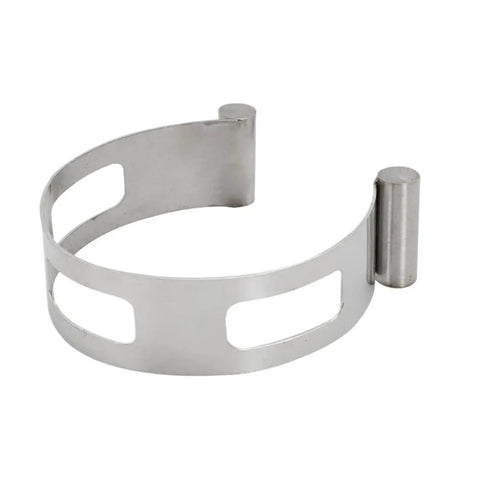 Heavy Duty Stainless Steel Exhaust Tacking Band Clamp For 2.5 Inch Fabrication And Welding Projects To Nail Down Your Builds With Ease, showing the clamp design.
