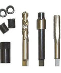 Top-Rated M14x1.5 Oil Pan Thread Repair Kit with tools and 5 inserts, ideal for fixing stripped threads in vehicles. Perfect for DIY enthusiasts.