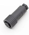 High Performance 7 Pin Female Hydraulic Valve Connector Plug For Proportional Control Valves showcasing rugged plastic housing.