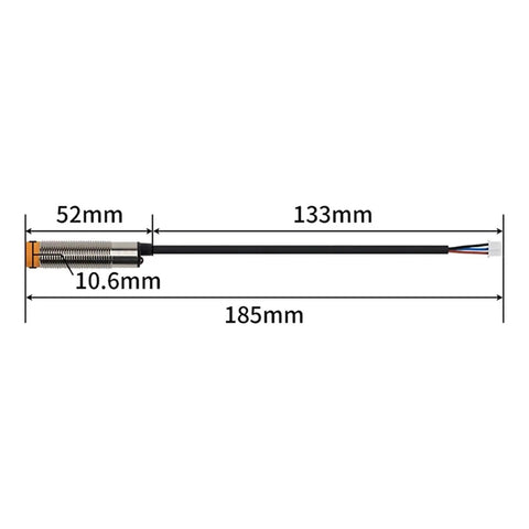 Capacitive Proximity Switch For Auto Leveling And High Precision Bed Sensing In 3D Printers Durable Position Sensor with dimensions