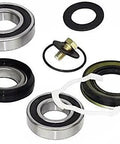 Reliable Heavy Duty Main Tub Bearing Shaft Ring With Top Shelf Rubber Lip Seal O Ring Clip Assembly Durable Homeowner Fix Kit components arranged.