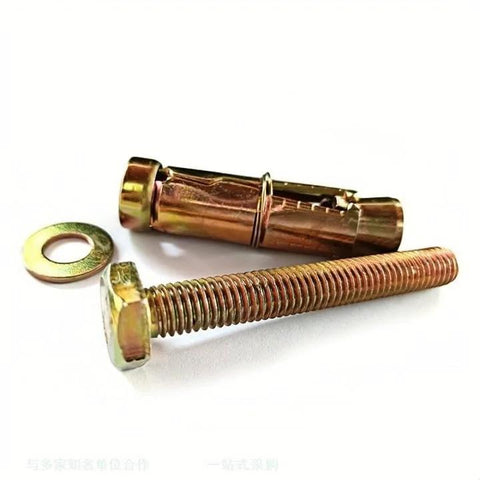 Heavy Duty Expansion Bolts M6 x 50mm Sleeve Anchors For Concrete Brick And Masonry 12 Pack Includes 0.39 To 0.47 Inch Drill Hole