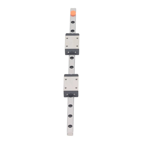 Beefy Linear Rail Guide With Four Point Contact Design For CNC, 3D Printer And Engraving Machines And Automation Equipment, Premium Bearing Steel Slider For Ultra High Rigidity And Smooth Motion, 100mm Travel, front view