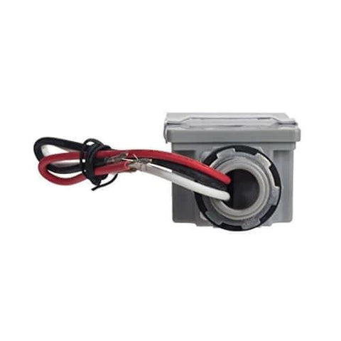 Outdoor 120 Volt Swivel Mount Photocontrol With Light Adjustment Bar For No Fuss Auto Dusk To Dawn Exterior Lighting Compatible With Incandescent CFL Halogen And LED Perfect For Residential And Commercial Exterior Spaces, side view