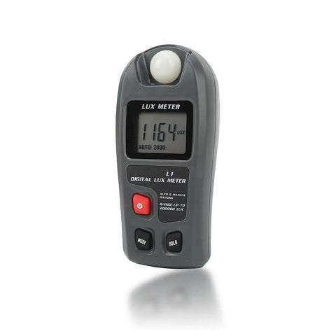 Plant Light Meter For Indoor Outdoor Grow And Photography With LCD Display Lux Illuminance Photometer Dope High Accuracy Readings For Plants Film And LED Grow Lights Easy To Use And Highly Reliable, handheld digital lux meter with LCD display and buttons