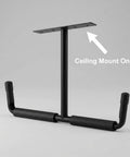 Overhead Ceiling Hooks Rack Heavy Duty Steel Storage Hangers For Garage And Workshop Holds Up To 80 Lbs Dual Arm EVA Padded Design