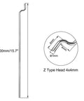 1mm By 400mm Steel Z Pull Push Rods Pack Of 20 For RC Aircraft Boats Cars Gearheads And DIY Crew 304 Stainless Steel Z Type Heads 4x4mm Fits 1mm Hole