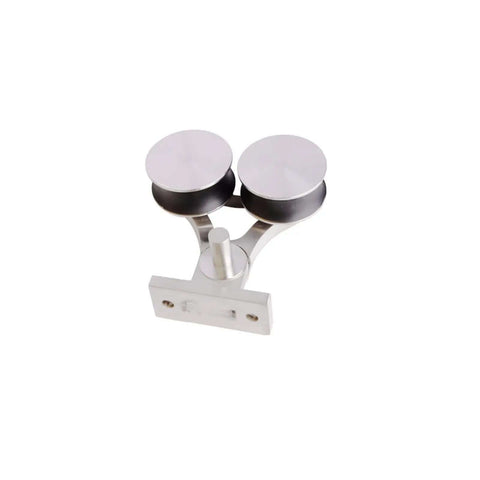 Sliding Barn Door Hardware Kit Top Mounted Dual Wheel Stainless Steel part for smooth operation