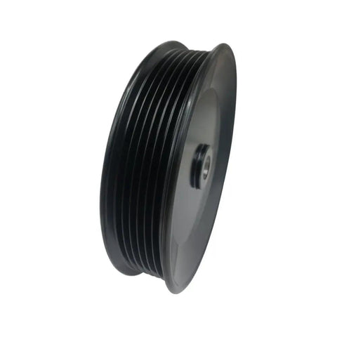 Ultimate Water Pump Pulley For MerCruiser Quicksilver Inboard Stern Drive With Serpentine Belt Setup, black plastic, multi-groove design.