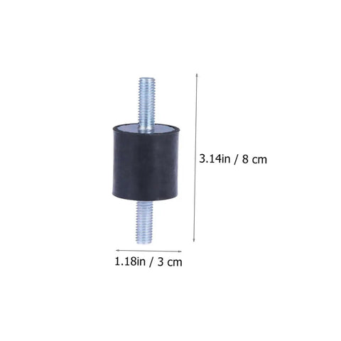 5 Pack Rubber Isolator Mounts For Vibration Dampening And Noise Reduction, Silent Blocks For Air Compressors, Engines, Fitness Equipment, Heavy Duty Vibration Dampers, Easy Install 80x30mm rubber mount with threaded stud