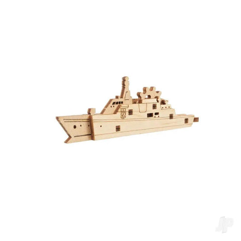 U Fidgets Invincibility Dope DIY Gear Spinner Fidget Toy With Tiny Hanging Eyelet That Doubles As Ornament Or Keychain, Made From Natural Composite Wood You Can Leave Bare Or Color With Paint Or Stain., wooden ship-shaped DIY gear spinner