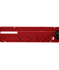 Zero Clearance Table Saw Insert Plate For SKIL TS6307 00 STZ6307 Multicolor, showing a red plate with quick release button.