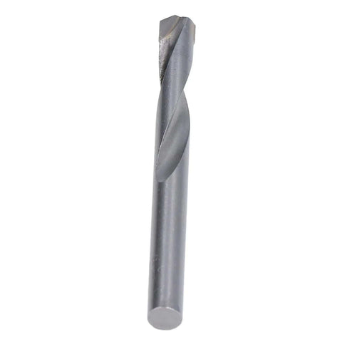 Close-up of a single 8mm tungsten steel twist drill bit from the 10 pcs straight shank end mill bits set for PCB CNC metal wood plastic.