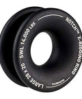 XRing Large 28mm Inner Diameter 20mm Rope Capacity Black Aluminum Ring, Milled Aluminum With Hard Coat Anodized Finish for rigging