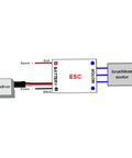 Diagram of 2-4S 40A Brushless ESC With 5V 3A BEC For F450 S500 ZD550 RC Helicopter Quad Copter connection