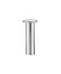 Rock Solid Semi Tubular Rivets 100 Pack 304 Stainless Steel Permanent Fasteners showing a single rivet with a smooth silver finish.